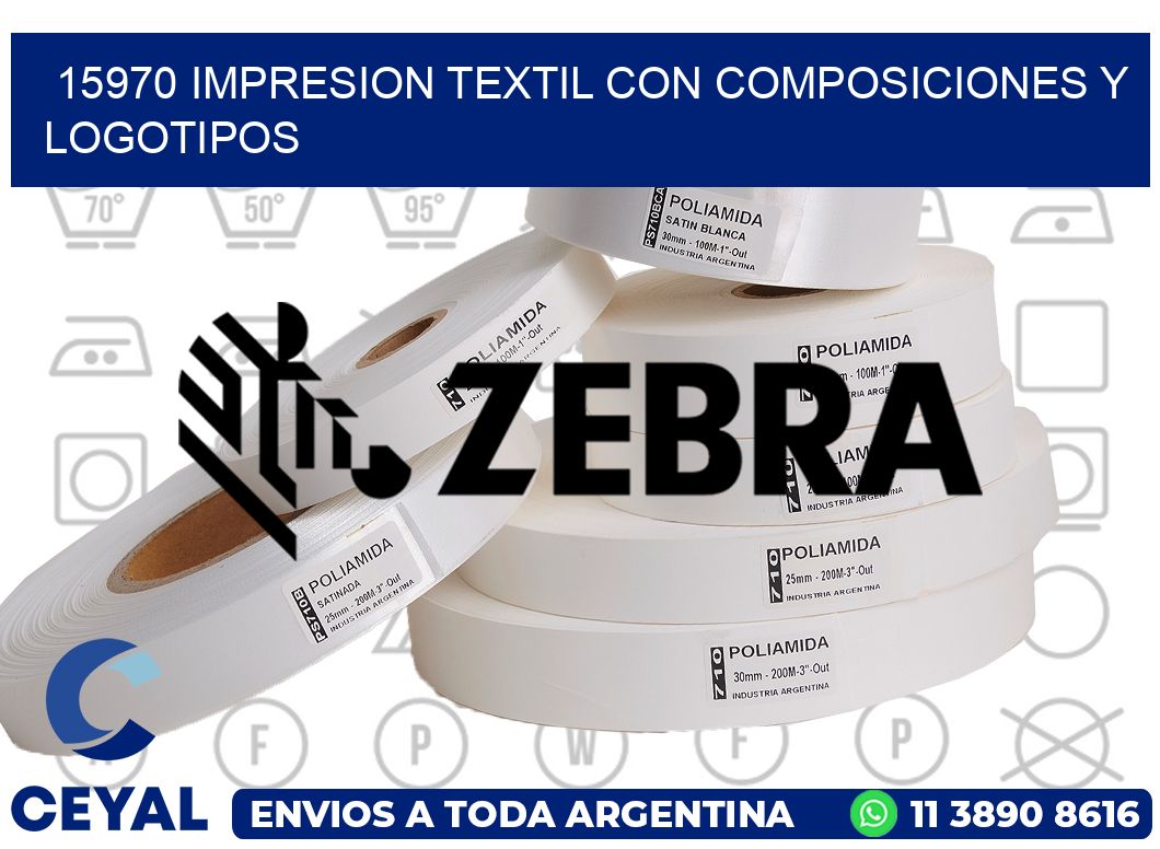 15970 IMPRESION TEXTIL CON COMPOSICIONES Y LOGOTIPOS