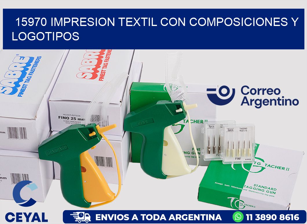 15970 IMPRESION TEXTIL CON COMPOSICIONES Y LOGOTIPOS