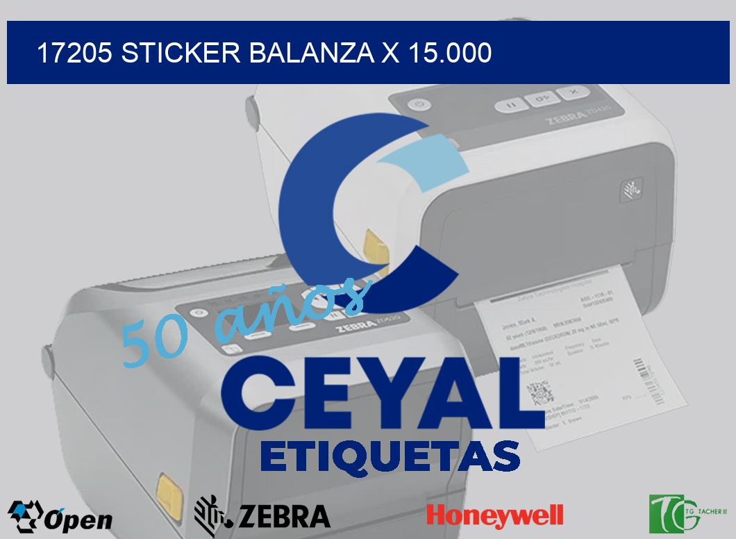 17205 sticker balanza x 15.000
