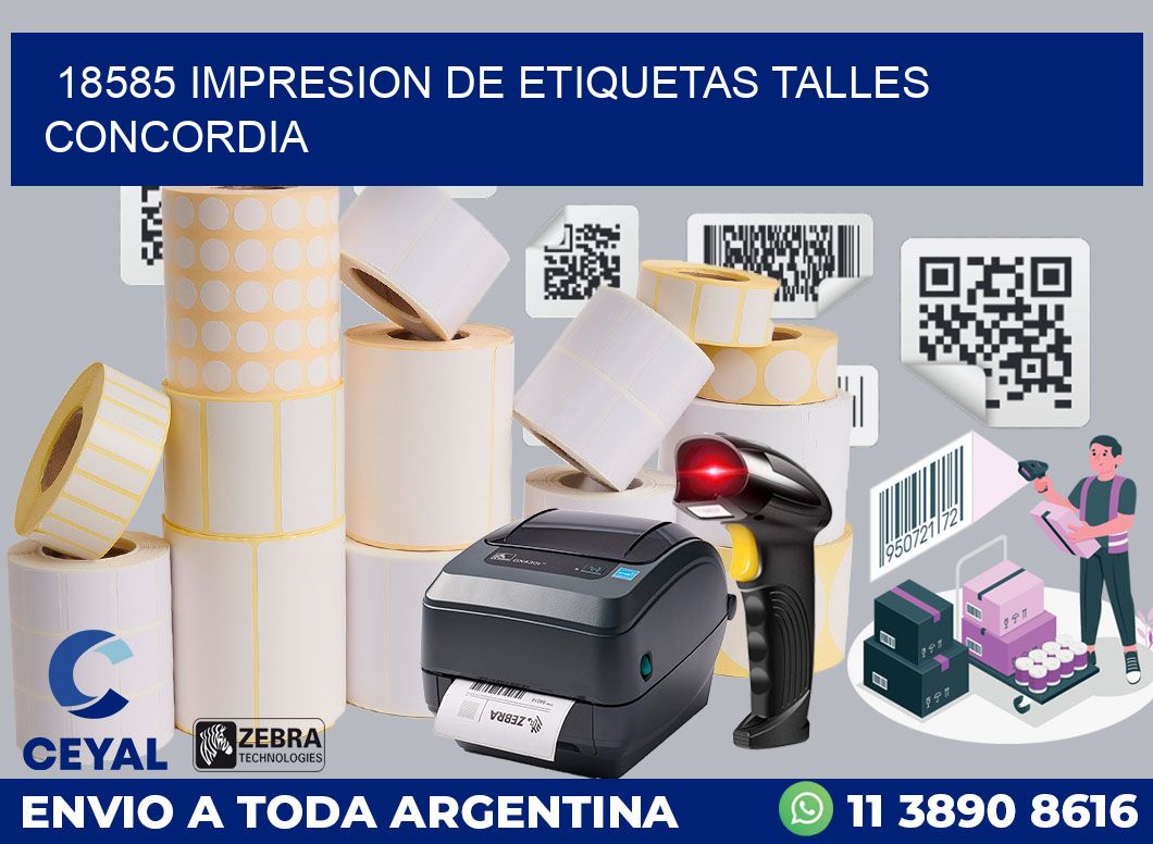 18585 IMPRESION DE ETIQUETAS TALLES CONCORDIA