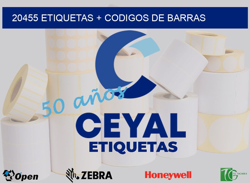 20455 etiquetas + codigos de barras