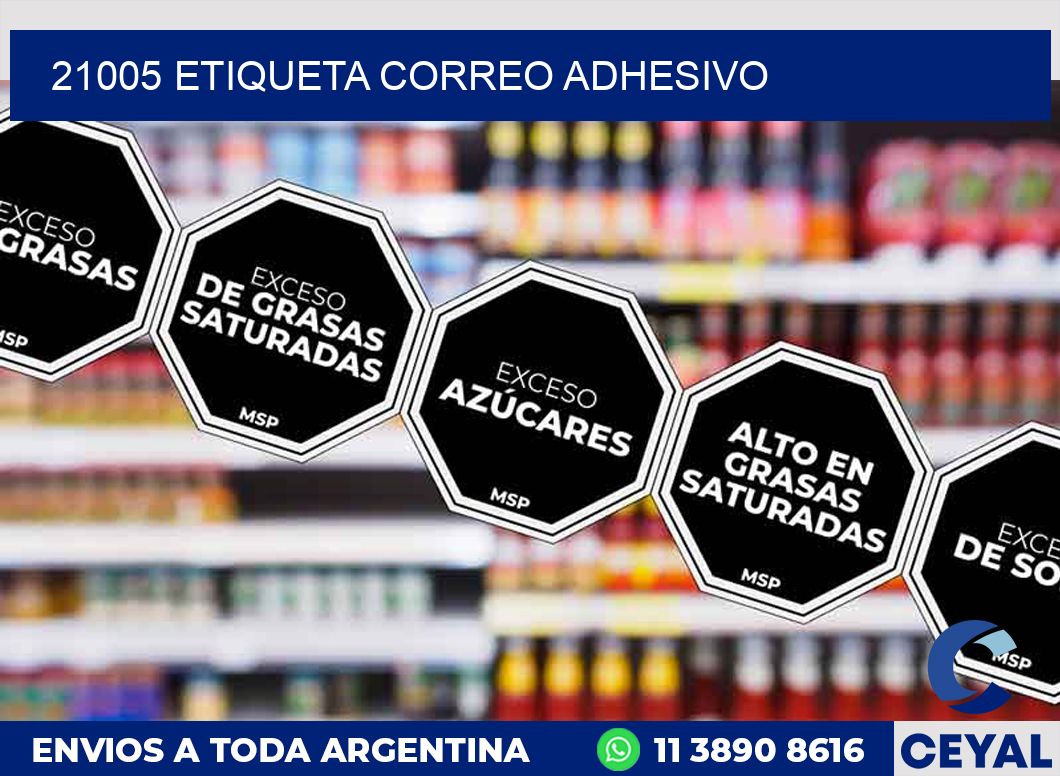 21005 ETIQUETA CORREO ADHESIVO