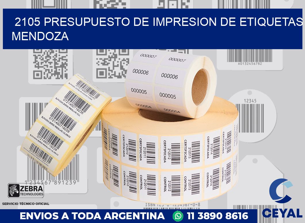 2105 PRESUPUESTO DE IMPRESION DE ETIQUETAS MENDOZA