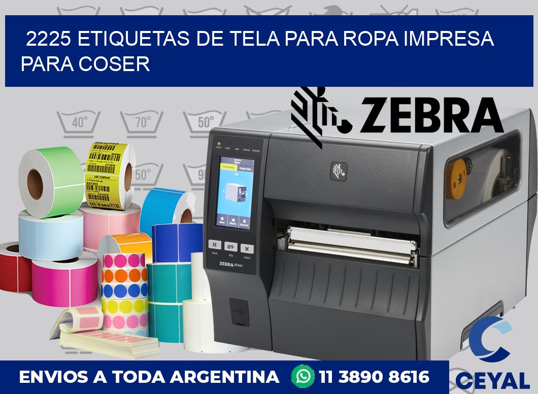 2225 ETIQUETAS DE TELA PARA ROPA IMPRESA PARA COSER