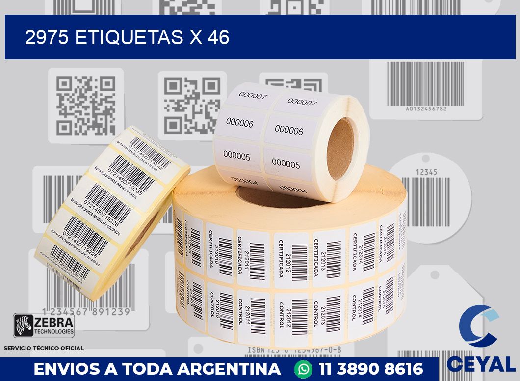 2975 Etiquetas x 46