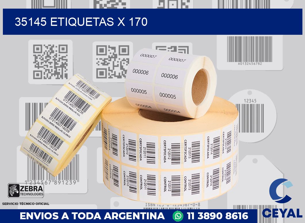 35145 Etiquetas x 170