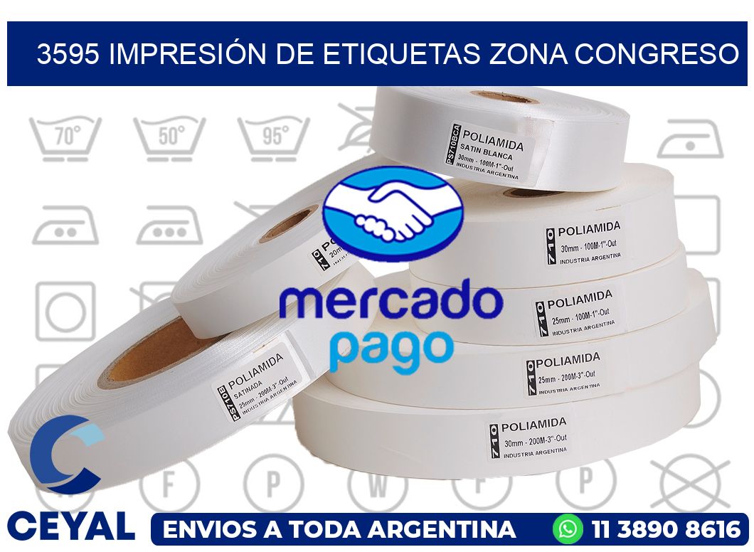 3595 IMPRESIÓN DE ETIQUETAS ZONA CONGRESO