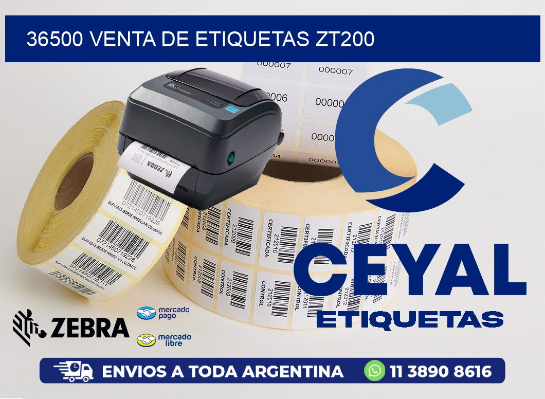 36500 VENTA DE ETIQUETAS ZT200