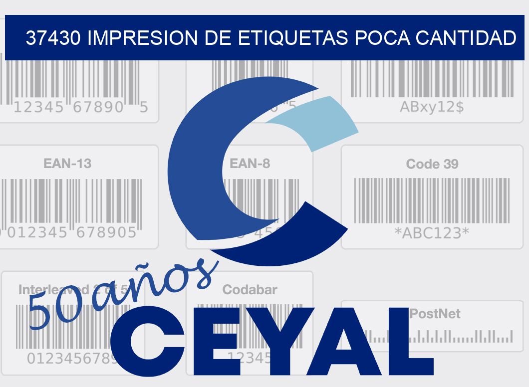 37430 IMPRESION DE ETIQUETAS POCA CANTIDAD