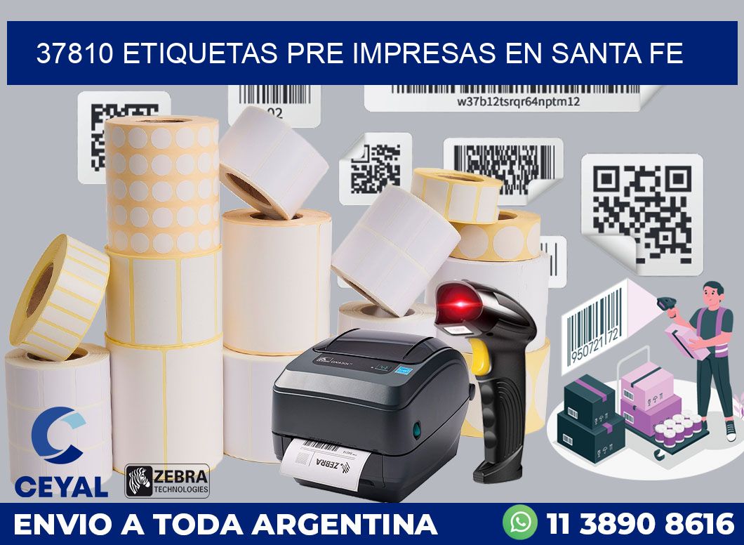 37810 ETIQUETAS PRE IMPRESAS EN SANTA FE