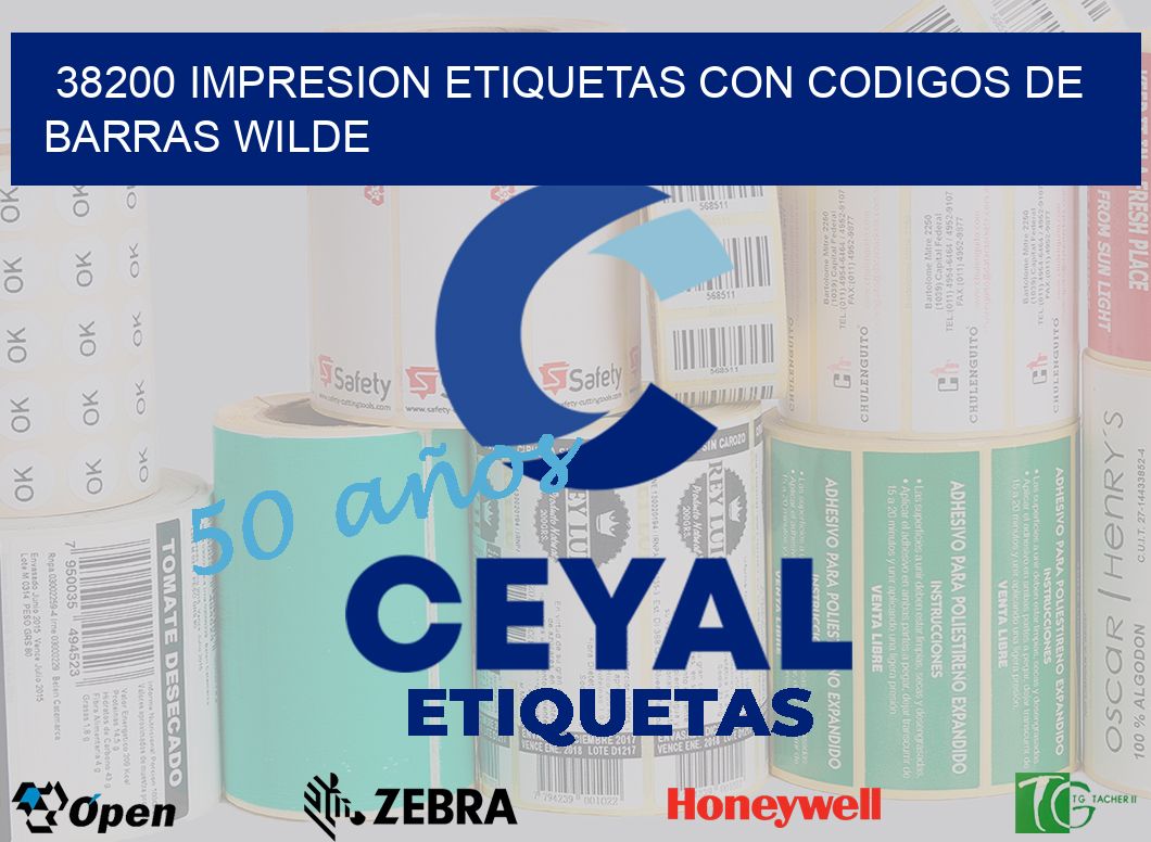 38200 IMPRESION ETIQUETAS CON CODIGOS DE BARRAS WILDE