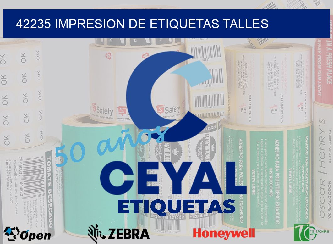 42235 IMPRESION DE ETIQUETAS TALLES