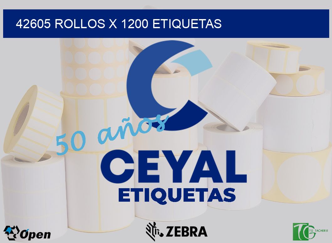 42605 Rollos x 1200 etiquetas
