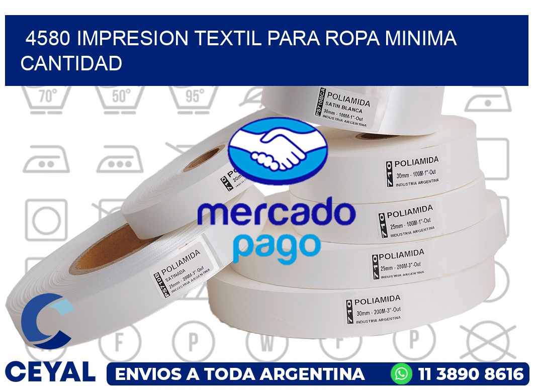 4580 IMPRESION TEXTIL PARA ROPA MINIMA CANTIDAD