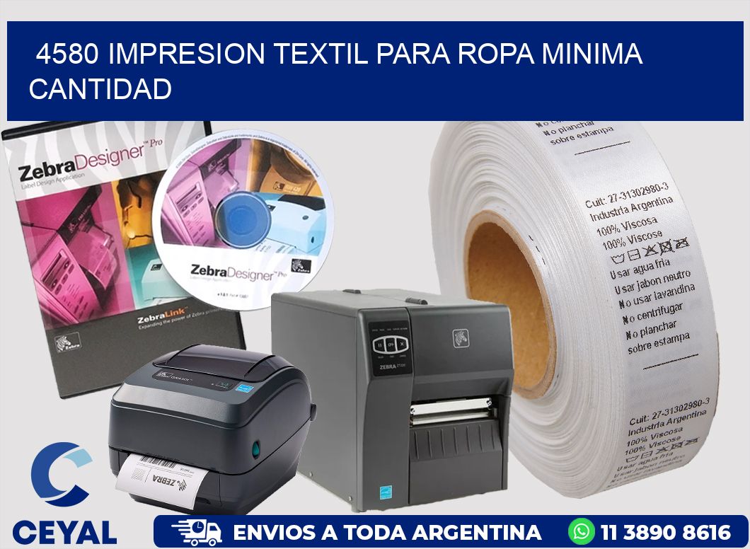 4580 IMPRESION TEXTIL PARA ROPA MINIMA CANTIDAD