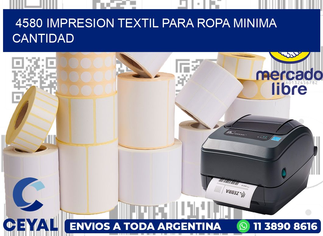 4580 IMPRESION TEXTIL PARA ROPA MINIMA CANTIDAD