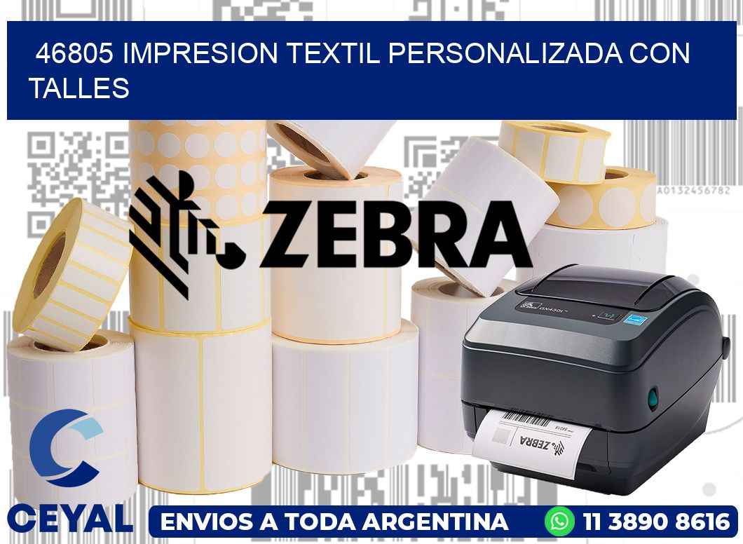 46805 IMPRESION TEXTIL PERSONALIZADA CON TALLES