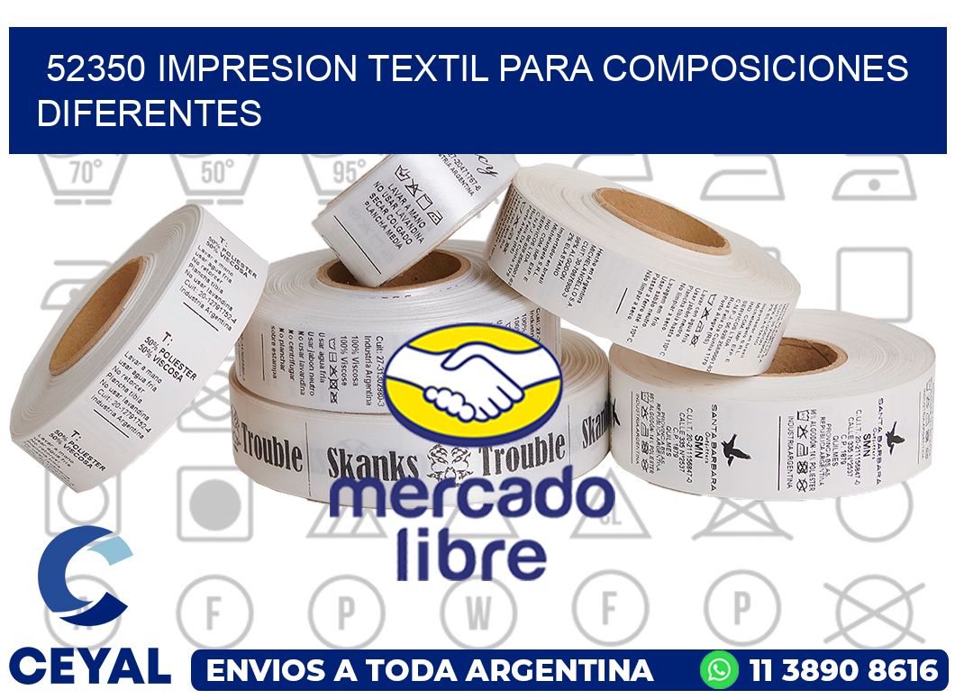 52350 IMPRESION TEXTIL PARA COMPOSICIONES DIFERENTES