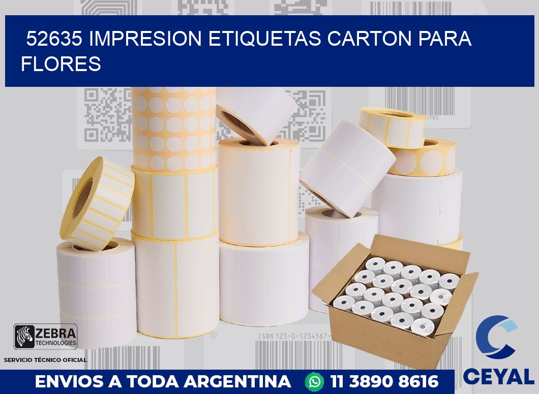 52635 IMPRESION ETIQUETAS CARTON PARA FLORES