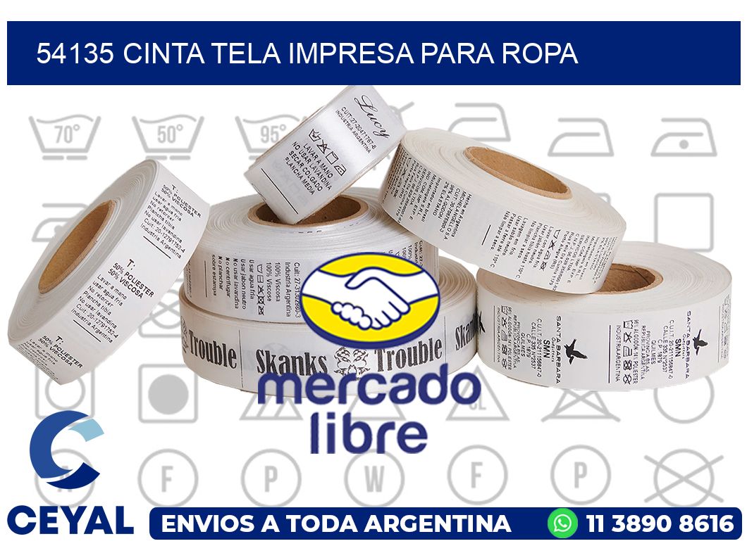 54135 CINTA TELA IMPRESA PARA ROPA