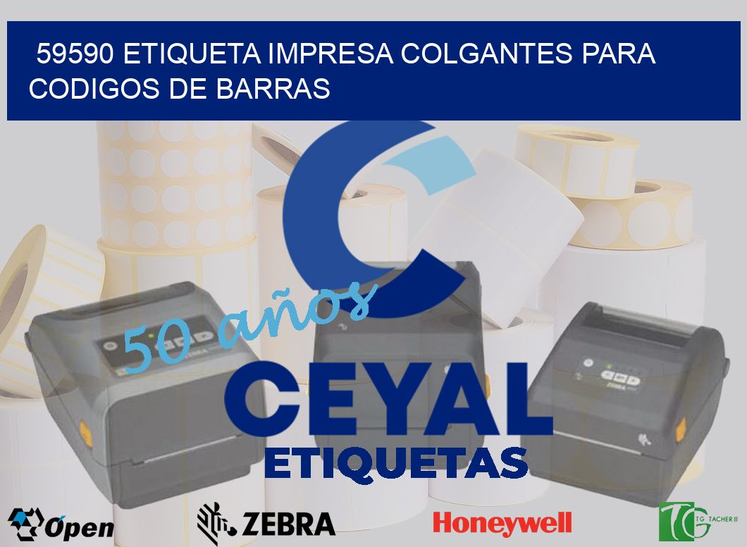 59590 ETIQUETA IMPRESA COLGANTES PARA CODIGOS DE BARRAS
