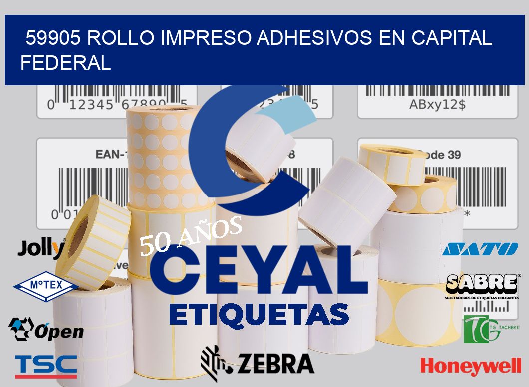 59905 ROLLO IMPRESO ADHESIVOS EN CAPITAL FEDERAL