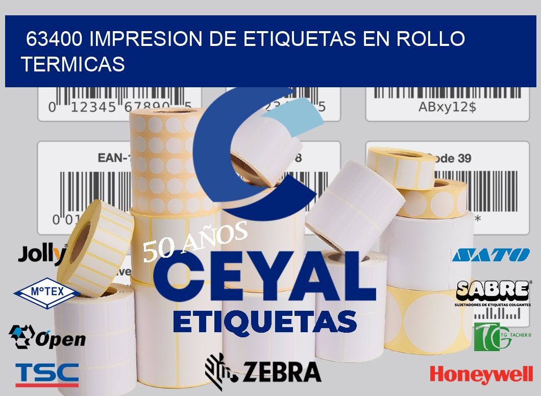 63400 IMPRESION DE ETIQUETAS EN ROLLO TERMICAS