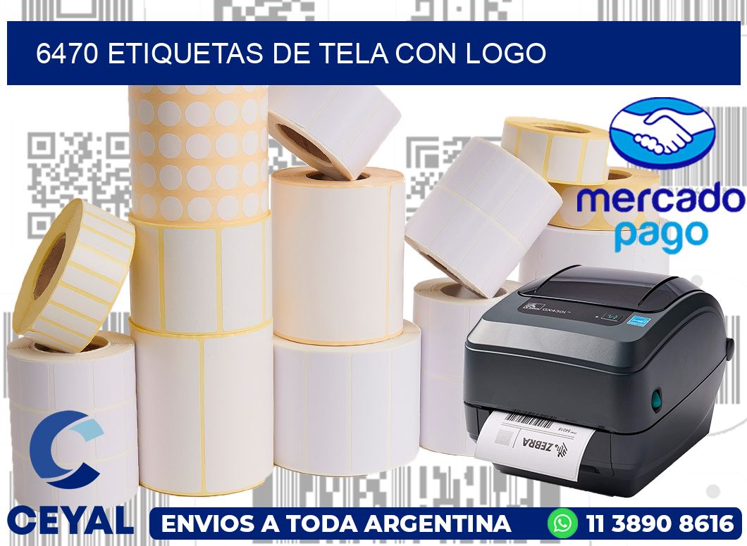 6470 ETIQUETAS DE TELA CON LOGO