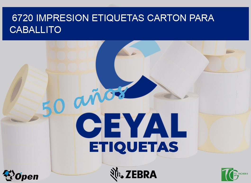 6720 IMPRESION ETIQUETAS CARTON PARA CABALLITO