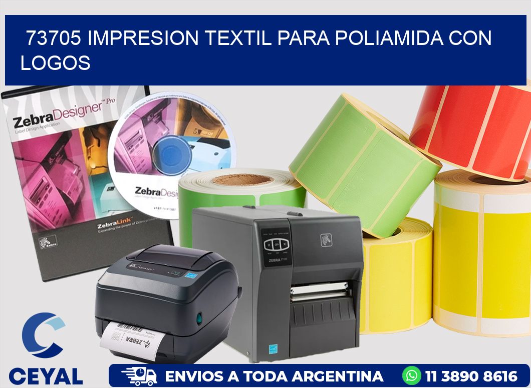 73705 IMPRESION TEXTIL PARA POLIAMIDA CON LOGOS