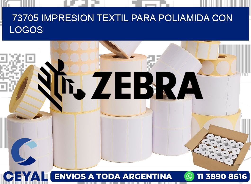 73705 IMPRESION TEXTIL PARA POLIAMIDA CON LOGOS