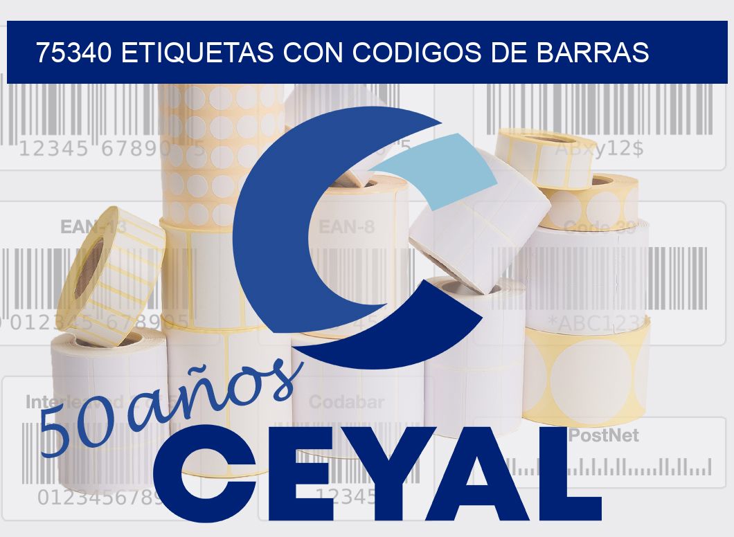 75340 ETIQUETAS CON CODIGOS DE BARRAS
