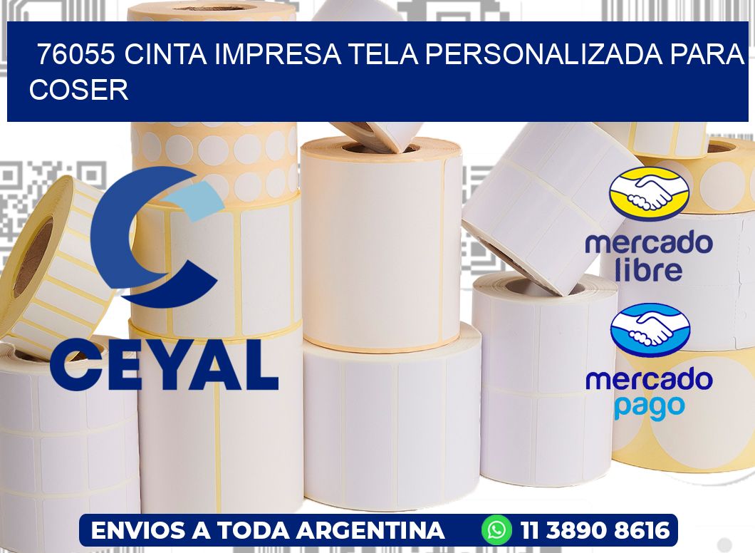 76055 CINTA IMPRESA TELA PERSONALIZADA PARA COSER