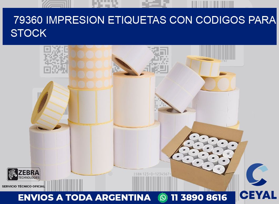 79360 IMPRESION ETIQUETAS CON CODIGOS PARA STOCK