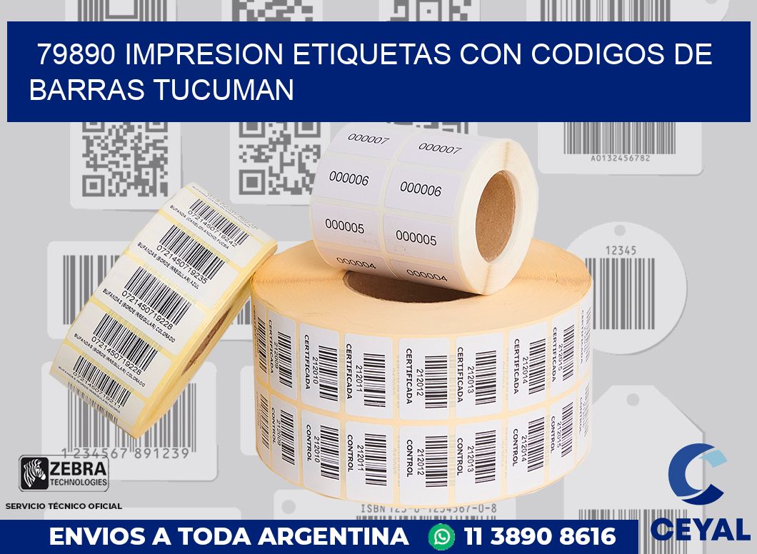 79890 IMPRESION ETIQUETAS CON CODIGOS DE BARRAS TUCUMAN
