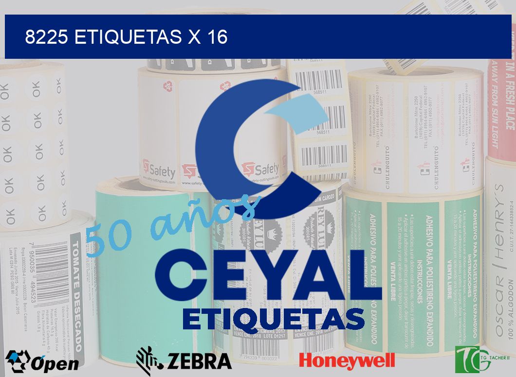 8225 Etiquetas x 16