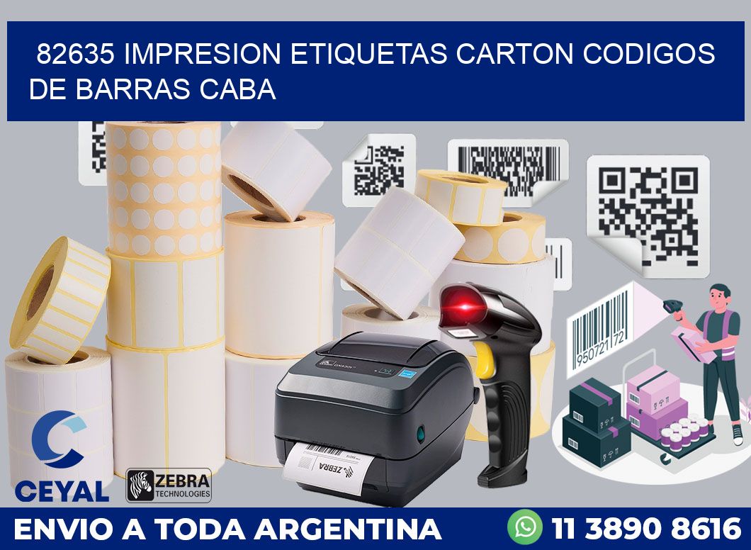 82635 IMPRESION ETIQUETAS CARTON CODIGOS DE BARRAS CABA