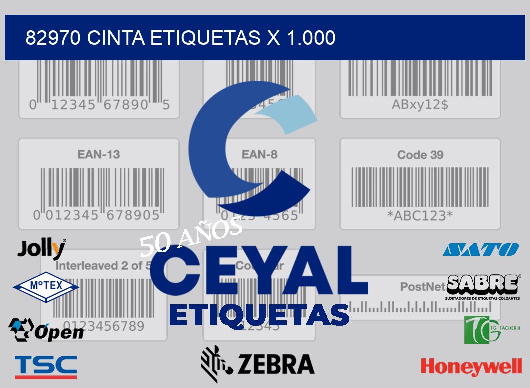 82970 cinta etiquetas x 1.000