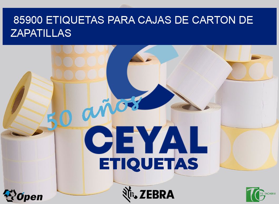 85900 ETIQUETAS PARA CAJAS DE CARTON DE ZAPATILLAS