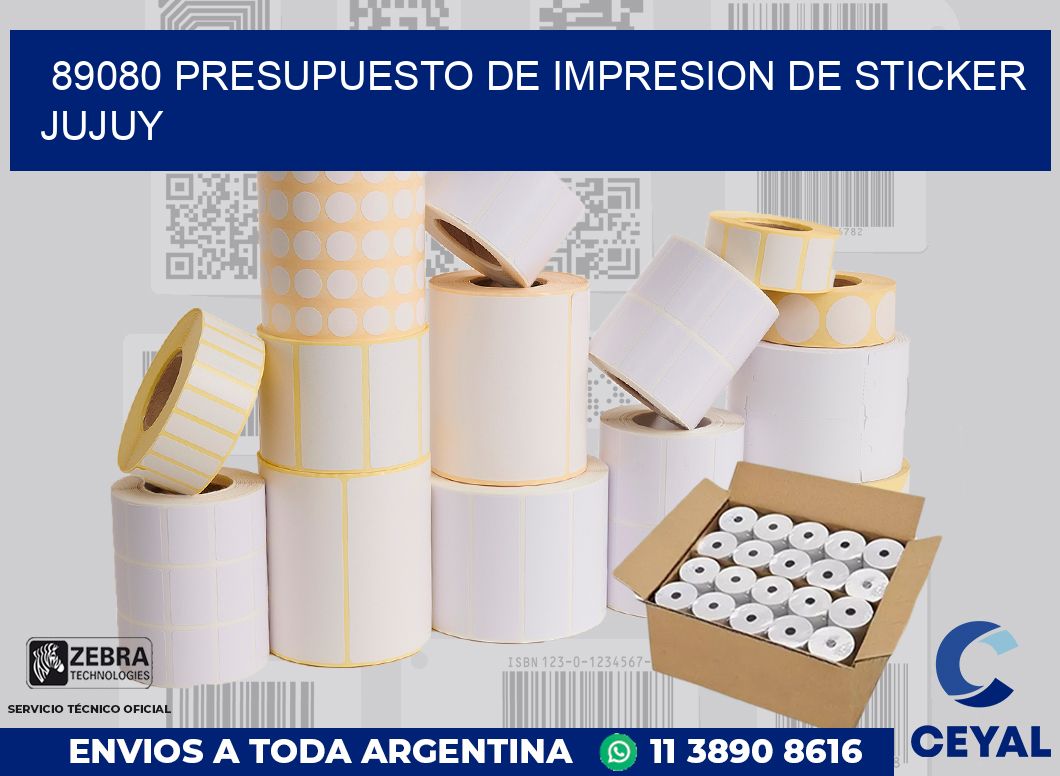 89080 PRESUPUESTO DE IMPRESION DE STICKER JUJUY