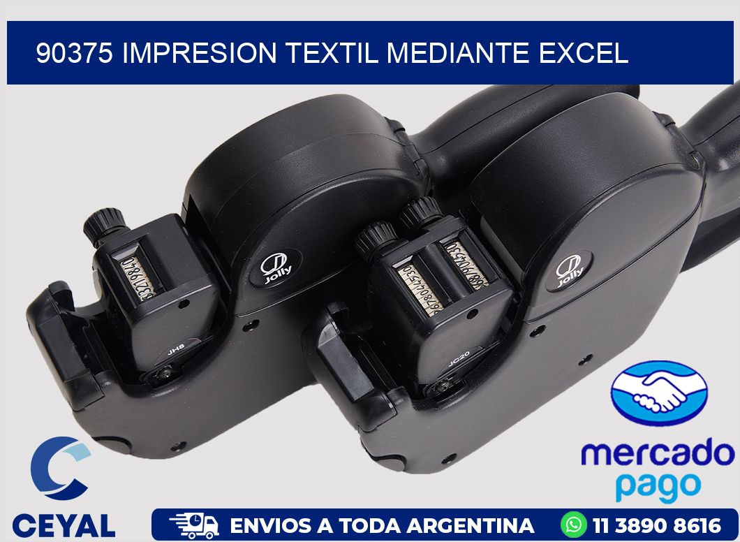 90375 IMPRESION TEXTIL MEDIANTE EXCEL