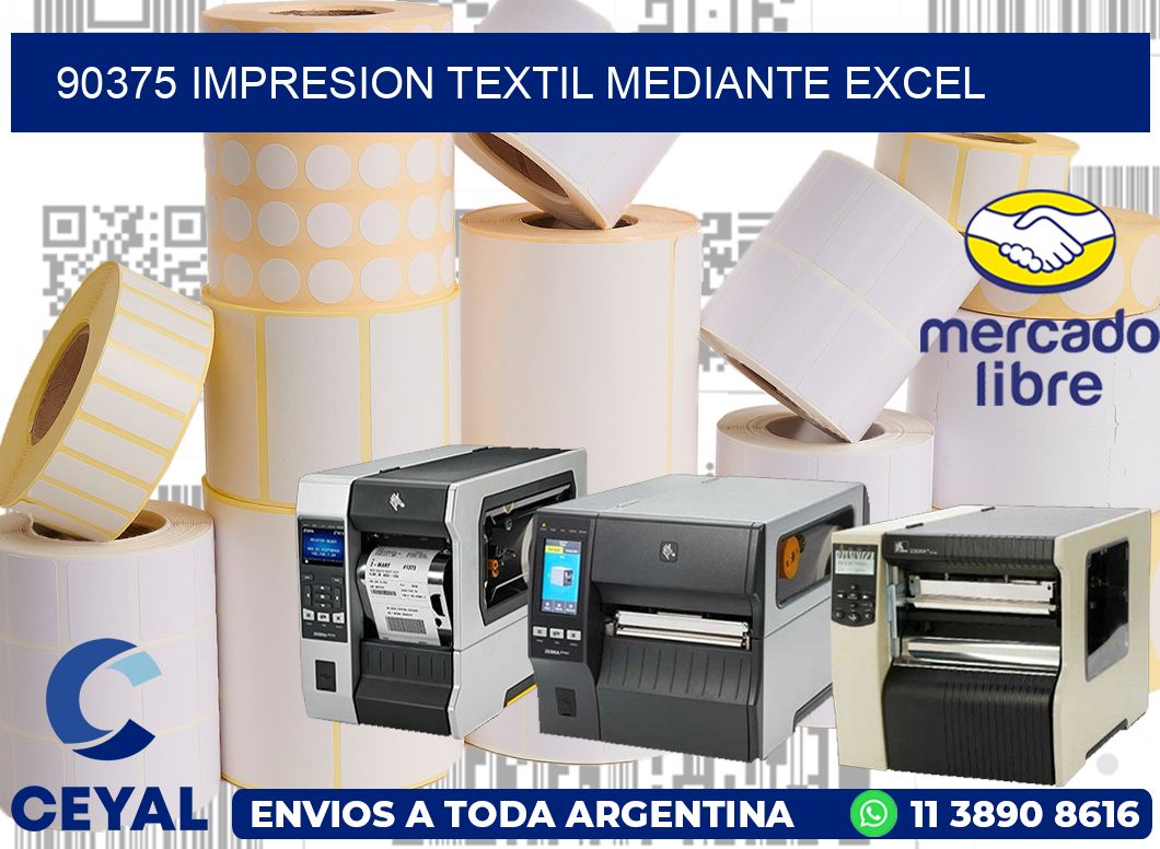 90375 IMPRESION TEXTIL MEDIANTE EXCEL