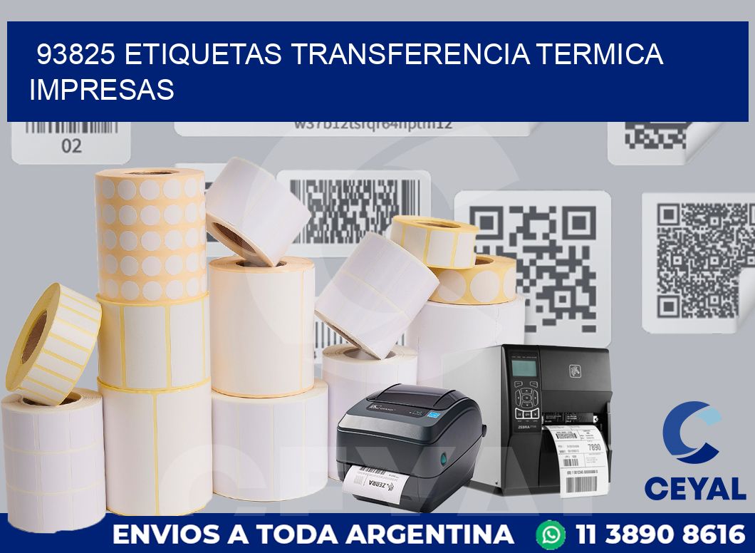 93825 ETIQUETAS TRANSFERENCIA TERMICA IMPRESAS