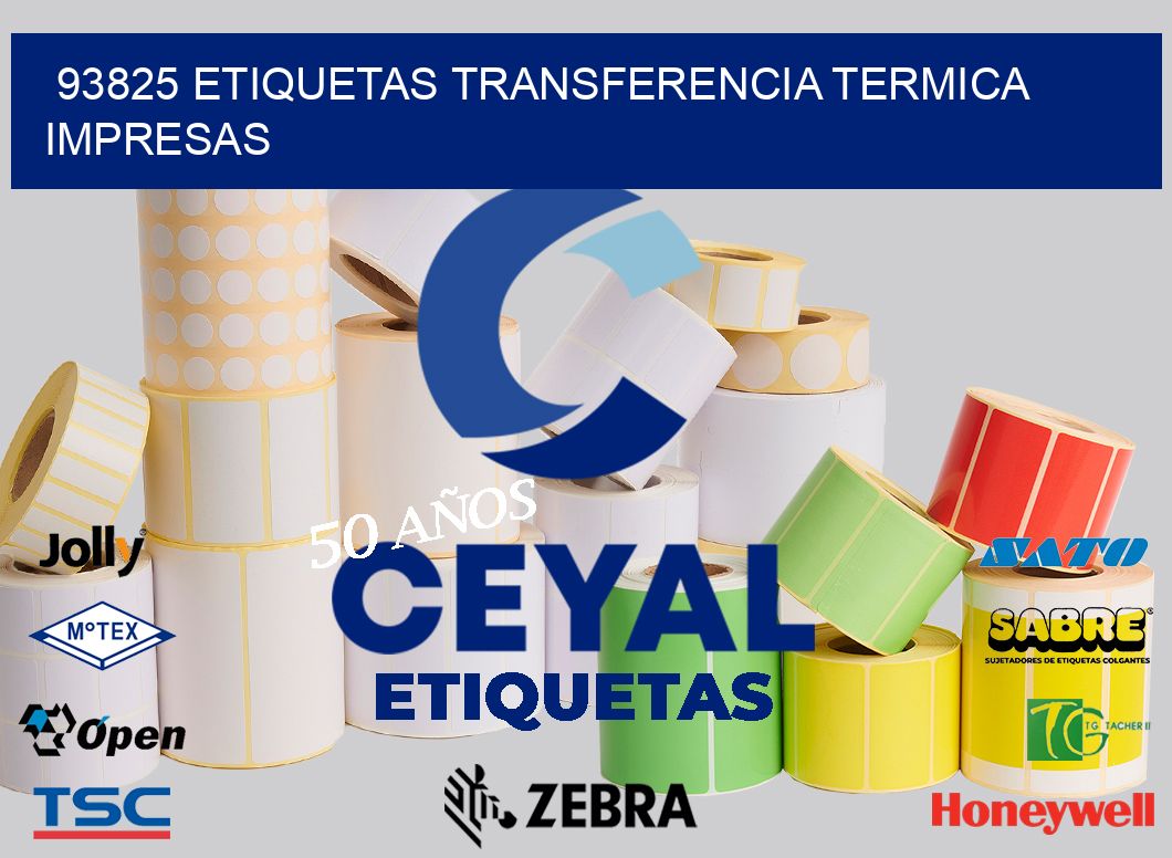 93825 ETIQUETAS TRANSFERENCIA TERMICA IMPRESAS