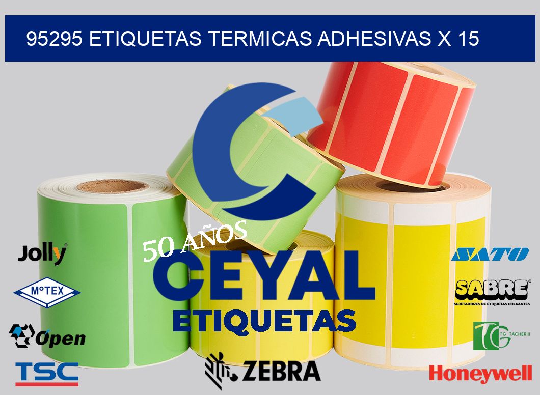 95295 etiquetas termicas adhesivas x 15