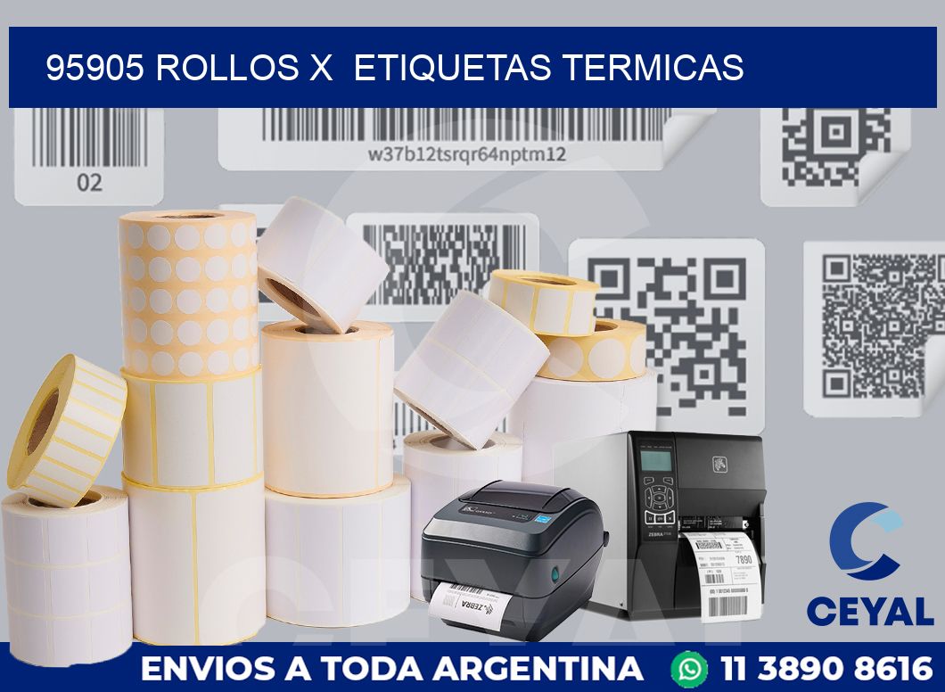95905 Rollos x  etiquetas termicas