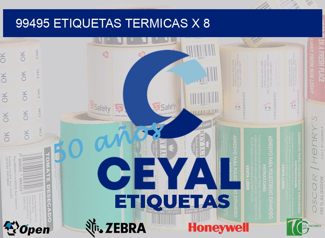 99495 etiquetas termicas x 8