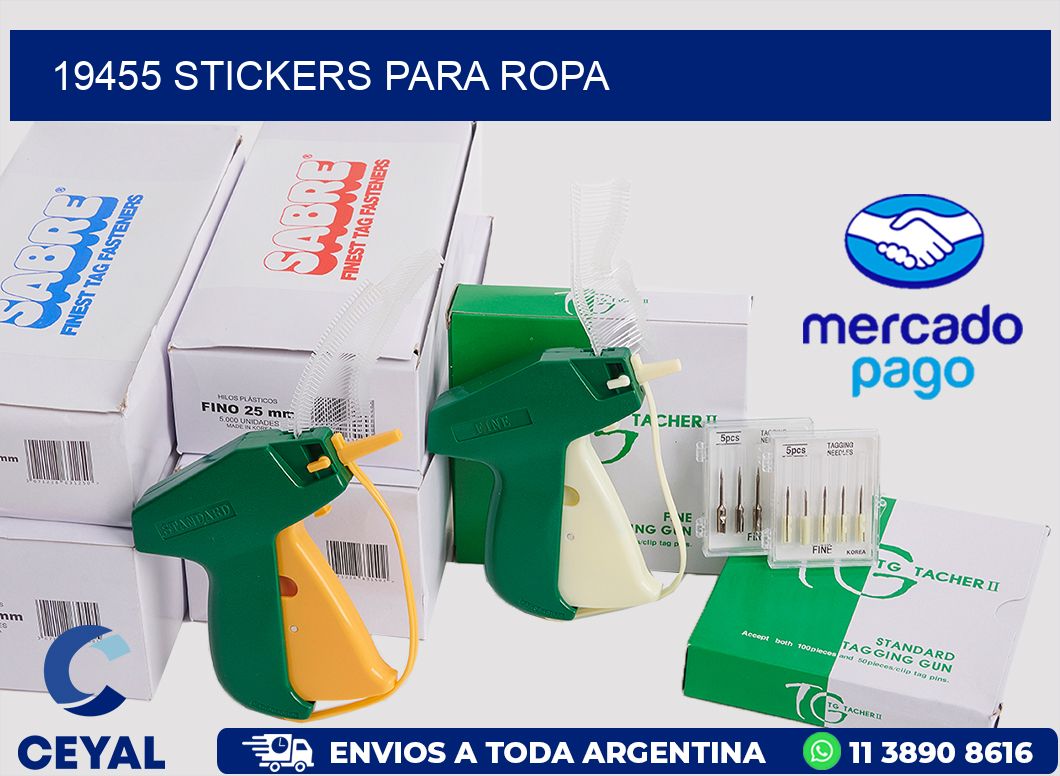 19455 STICKERS PARA ROPA