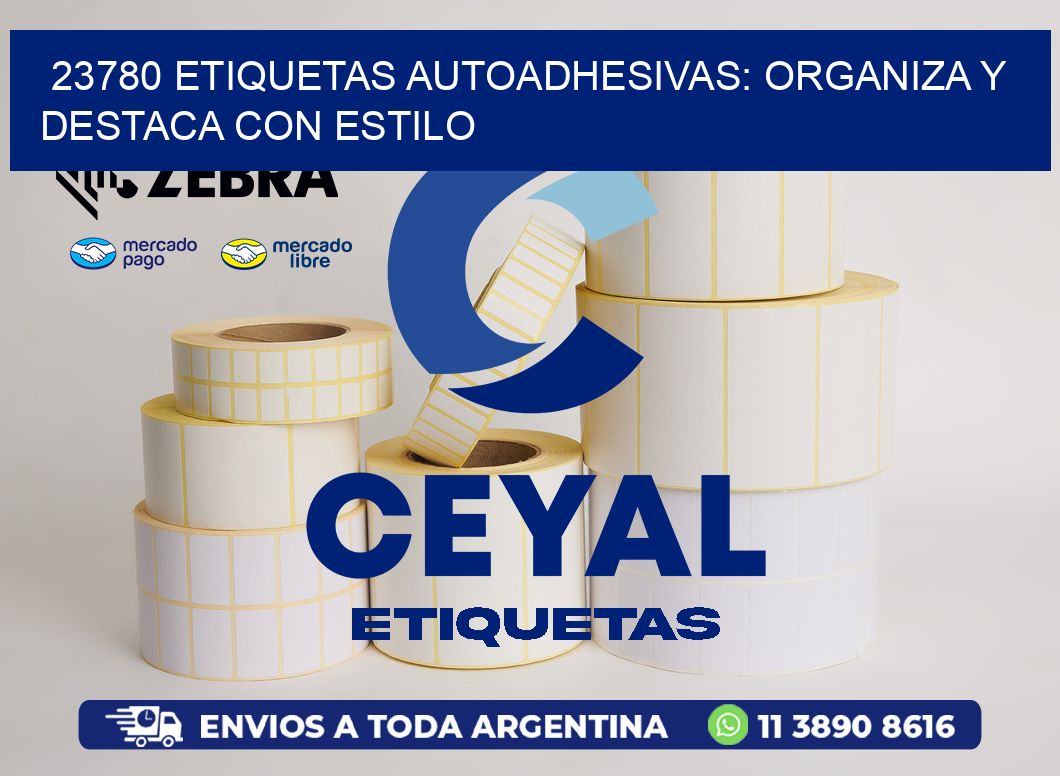 23780 Etiquetas Autoadhesivas: Organiza y Destaca con Estilo