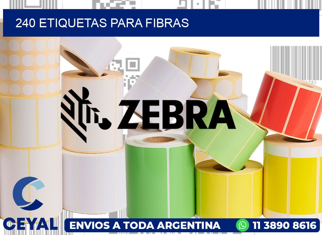 240 ETIQUETAS PARA FIBRAS